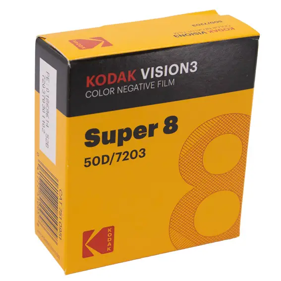 KODAK Super 8 mm VISION 3 Color Negative Film AHU 50 ft/15 m