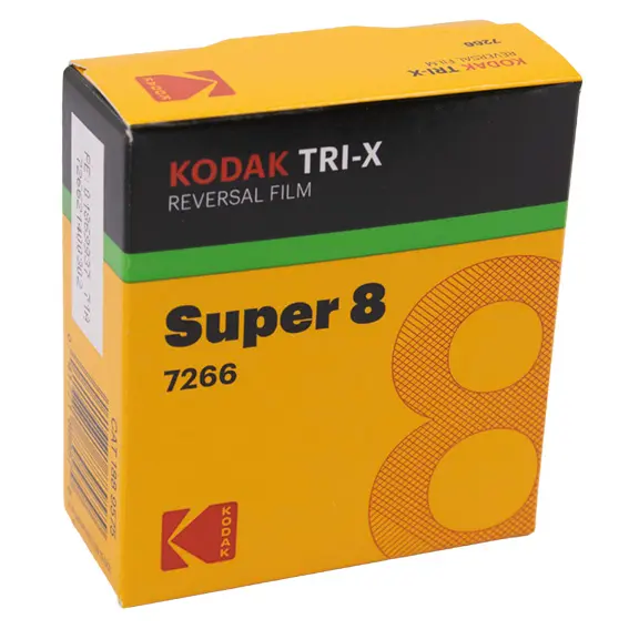 KODAK Super 8 mm Black & White TRI-X REVERSAL FILMS